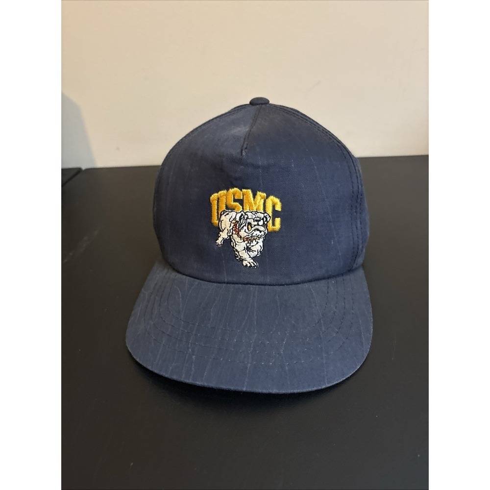 U.S.M.C MARINE CORPS BULLDOG MASCOT SNAPBACK CAP HAT